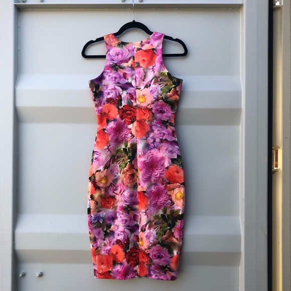 Alexia Admor sleeveless floral scuba sheath dress - Picture 2 of 5